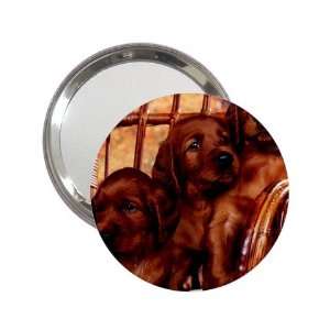  Irish Setter Puppy Dog Handbag Makeup Mirror K0694 