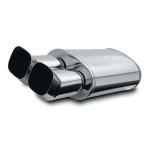 Magnaflow 14804 Street Series Polished Stainless Steel Oval Muffler 