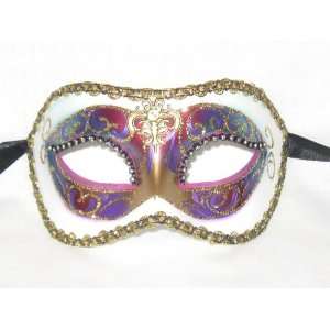    Yellow Colombina Arco Venetian Masquerade Mask
