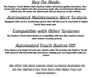 World First Touch engine Start Button System  