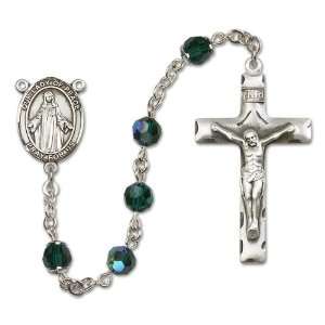  Our Lady of Peace Emerald Rosary Jewelry