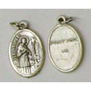  St. Charles Borromeo Bulk Oxidized Medal with Jump Ring 