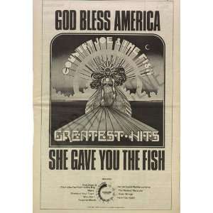  Country Joe & The Fish LP Promo Poster Ad 1969