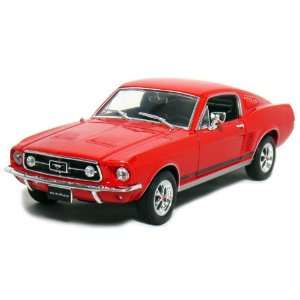  Welly 1/24 1967 Ford Mustang GT Red Toys & Games