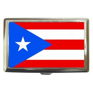Puerto Rico Flag Cigarette Money Case Puerto Rican  