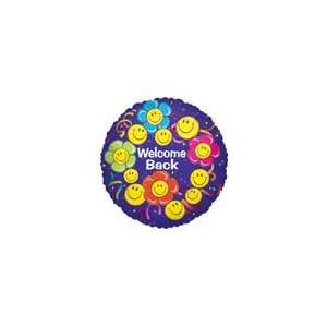  18 Welcome Back Smiley   Mylar Balloon Foil Health 