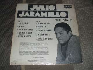 JULIO JARAMILLO SIETE PUÑALES MEXICAN ED LP PROMOTIONAL ECO 1971 