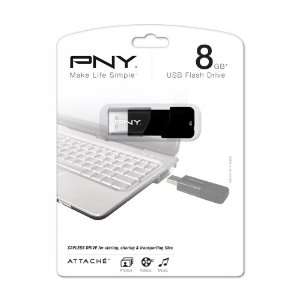 New   PNY Attaché P FD8GBATT03 EF 8 GB USB 2.0 Flash Drive   LL7787