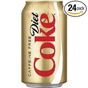 Coca Cola Caffeine Diet Coke, 12 Ounce (Pack of 24)  