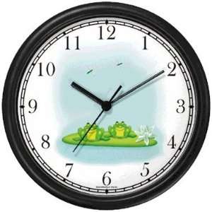   Cartoon   Frog   JP Animal Wall Clock by WatchBuddy Timepieces Home
