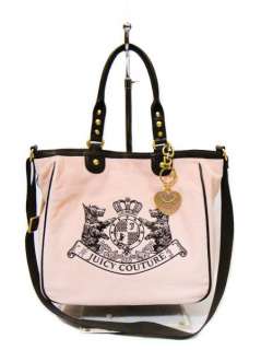 JUICY COUTURE PINK Scottie Crest Tote Bag & Wallet  