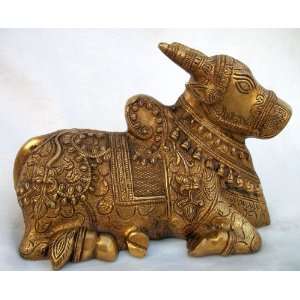 Brass Nandi (The Bull) Statue 