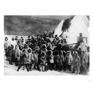  Eskimo School Children in Alaska Photograph   Alaska 