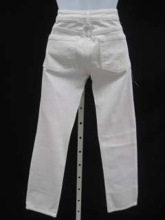 RAVEN DENIM White Denim Straightleg Jeans Pants Sz 25  