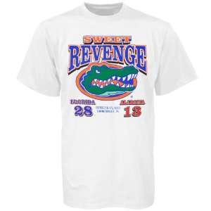  Florida over Alabama Sweet Revenge White Short Sleeve T 