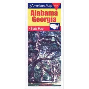    American Map 654611 Alabama And Georgia State Map