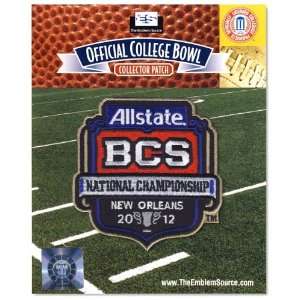    2012 BCS Championship Patch   LSU vs Alabama