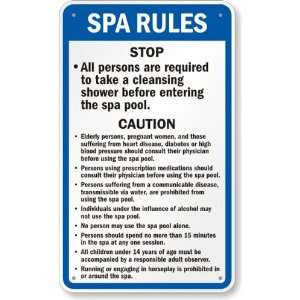  Spa Rules Sign for Alabama, Arkansas, Oregon Engineer 