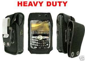 Blackberry Nextel 8350i Heavy Duty Nylon Case   2 Clips  