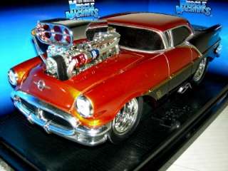 56 OLDS 88 IN LIQ.RED (COPPER)& BLACK MUSC.MACH.MIB118  