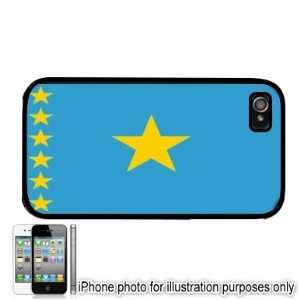 Zaire Flag iPhone 4 4S Case Cover Black 