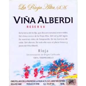  La Rioja Alta Vina Alberdi Reserva 2005 Grocery & Gourmet 