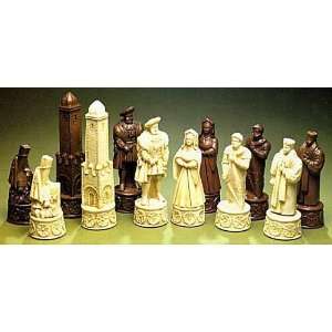  Henry VIII Crushed Stone Chess Pieces Toys & Games