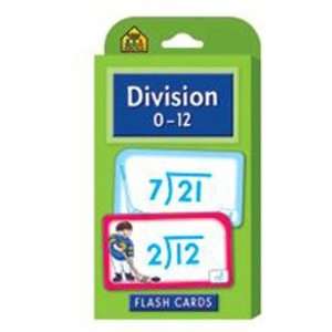  School Zone Publishing SZP04017 Division 0 12 Flash Cards 