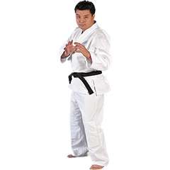   Poly/Cotton Black Hapkido Uniform Gi Top in Black or White MMA  