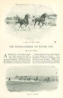 1898 Thoroughbred Horse Racing in New York  