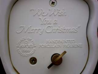 Avon We Wish You A Merry Christmas Musical Figurine 86  