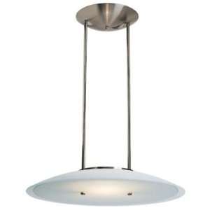 Argon Series 1 Light 21 Contemporary Brushed Steel Pendant 50434 BS