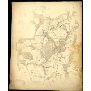 War Map Map of part of the Union lines during the siege of Petersburg 