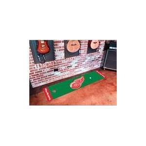  18x72 Detroit Red Wings Putting Green Mat Sports 