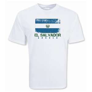  365 Inc El Salvador Soccer T Shirt (White) Sports 