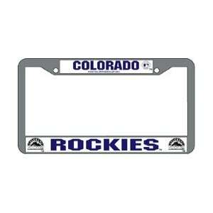    Colorado Rockies Chrome License Plate Frame