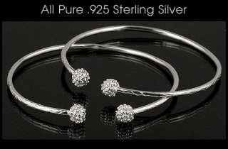 New REAL .925 Sterling Silver West Indian Bangles Pair  