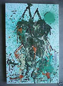Len Aaron, Abstract Expressionist Modern Oil LISTED  