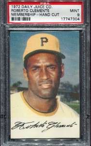  inventory psa graded lot CLEMENTE, AARON, ROSE, MANTLE  