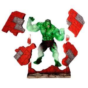  Toy Biz Twist N Slam Hulk With Collapsible Brick Wall 