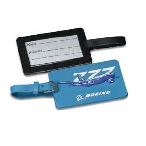  777 PVC Luggage Tag; COLOR BLACK; SIZE ONSZ Office 