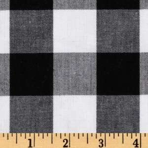  Woven 1 Cotton Carolina Gingham Black/White Fabric By 