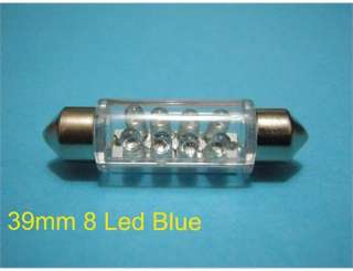 LED Kennzeichenbeleuchtung LEDs blau 39mm Lampe KFZ  