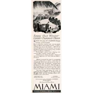 Ad Miami Florida Chamber Commerce Travel Tourism Winter Vacation Beach 