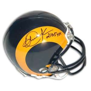  Eric Dickerson Los Angeles Rams Autographed Mini Helmet 
