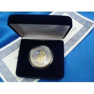  2011 CANADIAN MAPLE LEAF TIMBER WOLF Gilded 24K Gold over 