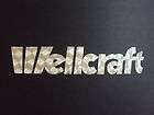 WELLCRAFT Huge Set New white outlined W Boat Decals