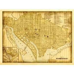  Map of Washington DC by Leftbank Art