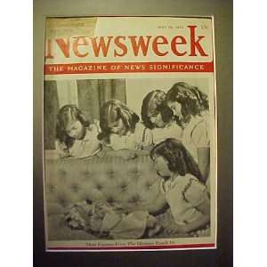 The Dionne Quintuplets May 29, 1944 Newsweek Magazine Professionally 