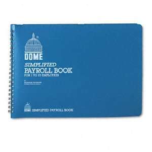  New Simplified Payroll Record Light Blue Vinyl Cover Case 